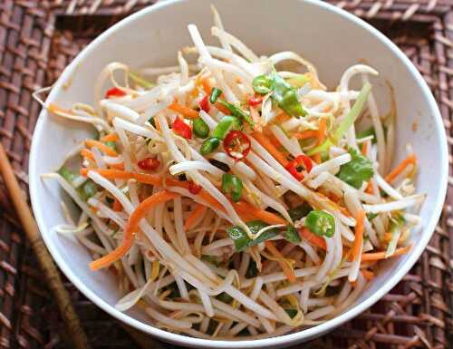 Carrot and Bean Sprout Salad Recipe – Awesome Cuisine