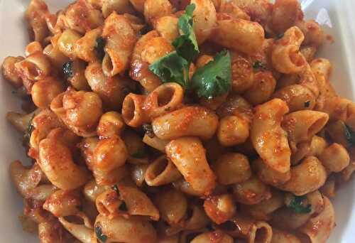 Chana Masala Pasta Recipe