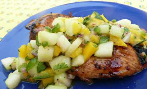 Chicken with Cucumber and Mango Sauce Recipe – Awesome Cuisine