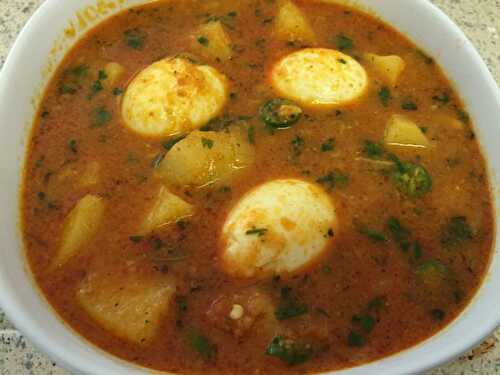 Coconut, Potato and Egg Curry Recipe