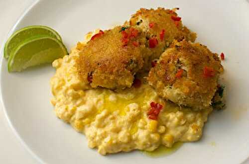 Crab Cakes with Corn Puree Recipe – Awesome Cuisine