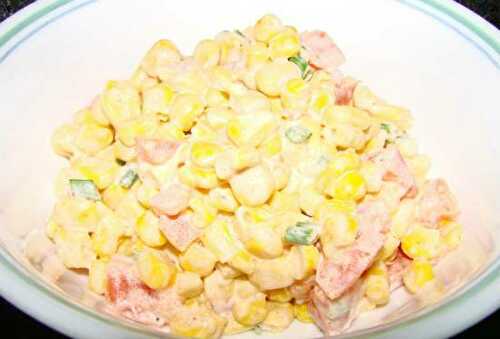Creamy Corn Salad Recipe – Awesome Cuisine