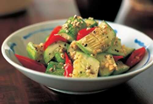Cucumber Salad with Sesame Dressing Recipe – Awesome Cuisine