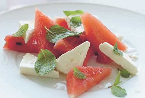 Exotic Watermelon and Cheese Salad Recipe – Awesome Cuisine