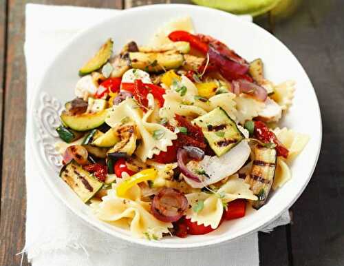 Farfalle with Grilled Vegetables Recipe