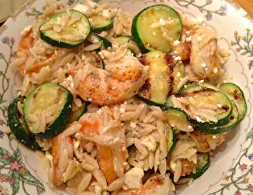 Greek Shrimp with Zucchini and Cheese Recipe – Awesome Cuisine