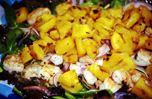 Grilled Shrimp and Pineapple Salad Recipe – Awesome Cuisine