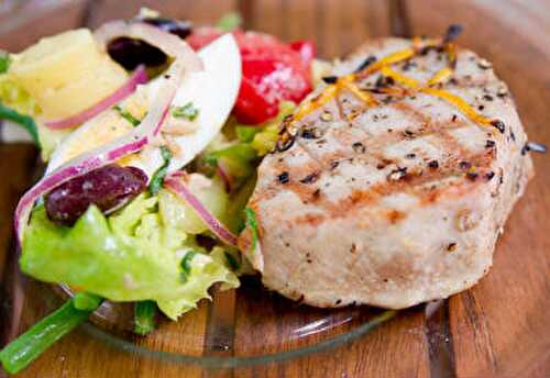Grilled Tuna with Lemon and Mint Marinade Recipe – Awesome Cuisine