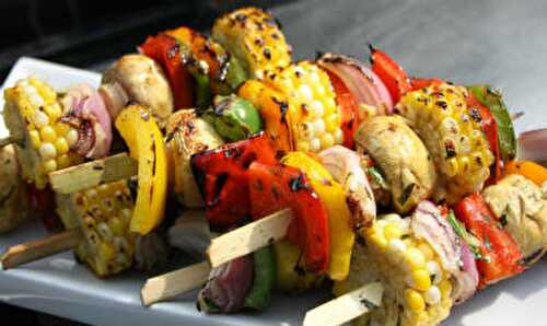 Grilled Vegetable Kebabs Recipe – Awesome Cuisine