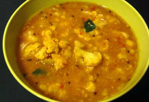 காளிப்பிளவர் கூட்டு - Cauliflower Kootu in Tamil