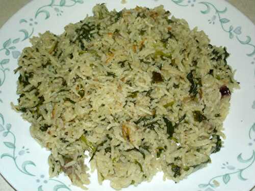 Keerai Sadam (Spinach Rice) Recipe – Awesome Cuisine