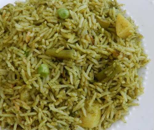 கொத்தமல்லி புலாவ் - Coriander Pulao Recipe in Tamil