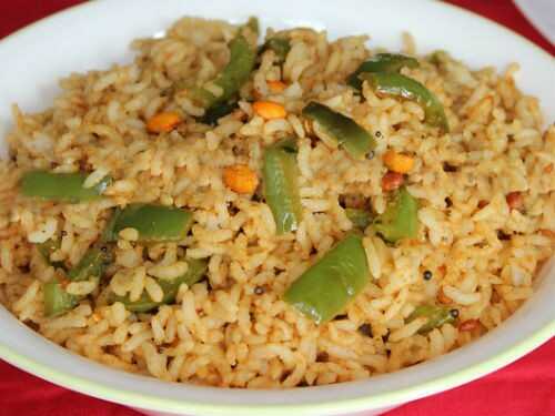 Maharashtrian style Capsicum Rice Recipe – Awesome Cuisine
