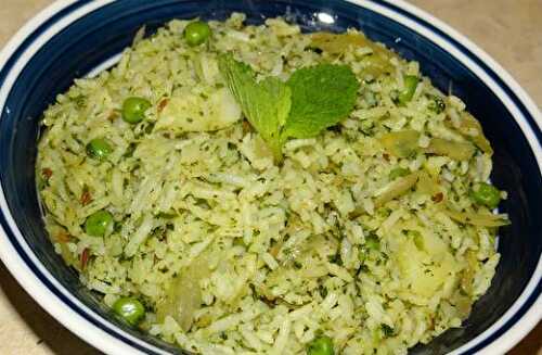 Mint Potato Rice Recipe – Awesome Cuisine