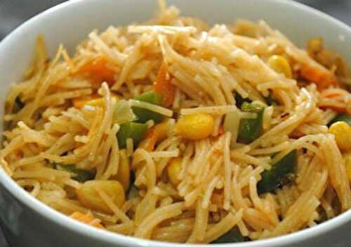 Mushroom Spaghetti Upma Recipe – Awesome Cuisine