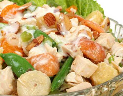 Oriental Fruit Salad with Chicken Recipe – Awesome Cuisine