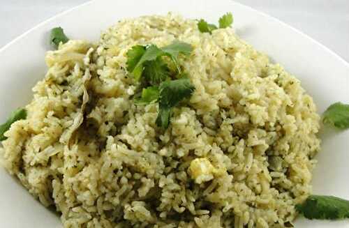 Paneer Mint Rice Recipe – Awesome Cuisine
