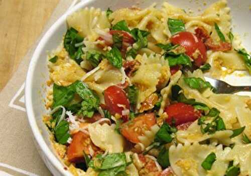 Pasta with Chicken, Sauteed Cherry Tomatoes and Basil Recipe – Awesome Cuisine