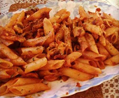 Penne with Garlic Tomato Sauce Recipe – Awesome Cuisine