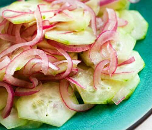 Pickled Onion and Cucumber Salad Recipe – Awesome Cuisine
