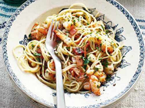 Prawn and Garlic Pasta Recipe – Awesome Cuisine