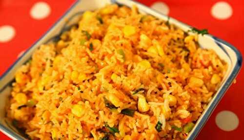 Quick Corn Rice Recipe in Tamil