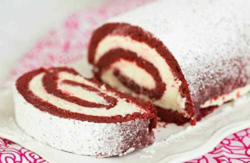 Red and White Chocolate Roll Recipe – Awesome Cuisine