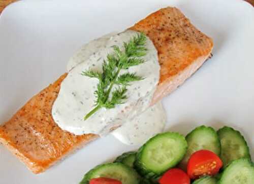 Salmon with Creamy Dill Sauce Recipe – Awesome Cuisine