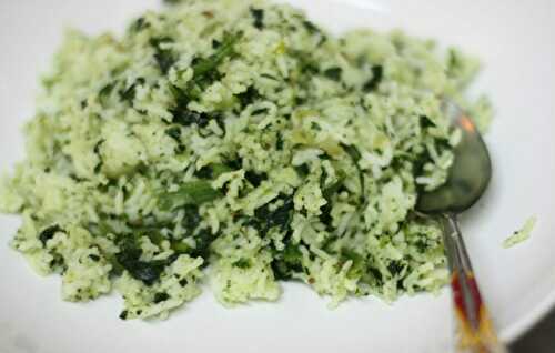 Seeraga Samba Spinach Rice Recipe in Tamil