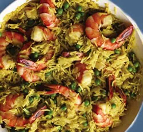 Shrimp and Green Peas Rice Recipe – Awesome Cuisine