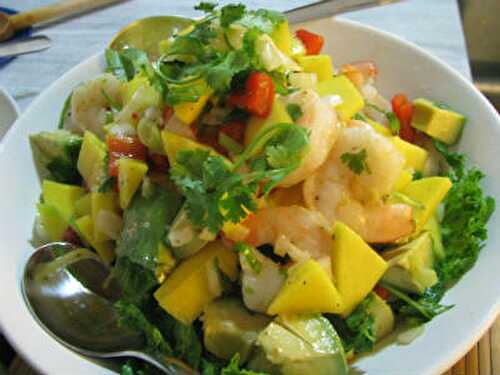 Shrimp, Mango and Avocado Salad Recipe – Awesome Cuisine