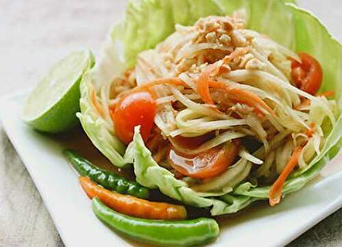 Som Tam (Thai Green Papaya Salad) Recipe – Awesome Cuisine