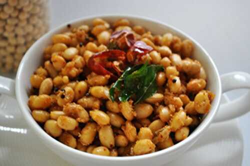 Soya Beans Masala Sundal Recipe