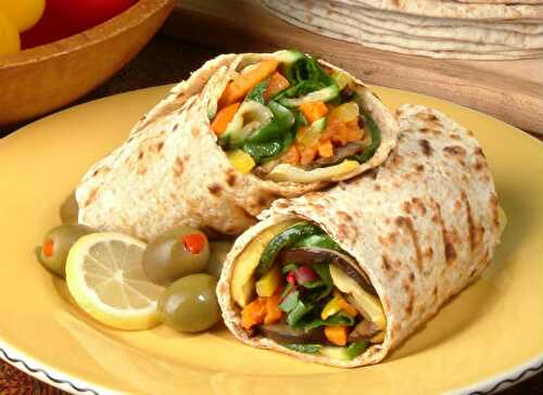 Spicy Vegetable Wrap Recipe – Awesome Cuisine