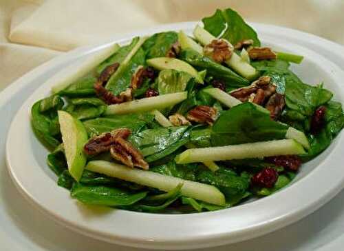 Spinach and Green Apple Salad Recipe – Awesome Cuisine