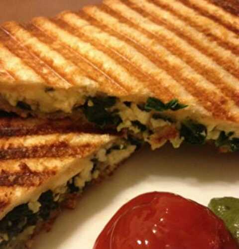 Spinach Paneer Sandwich Recipe – Awesome Cuisine