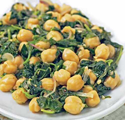 Spinach with Chickpeas Recipe – Awesome Cuisine