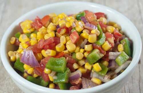 Sweet Corn Capsicum Salad Recipe – Awesome Cuisine
