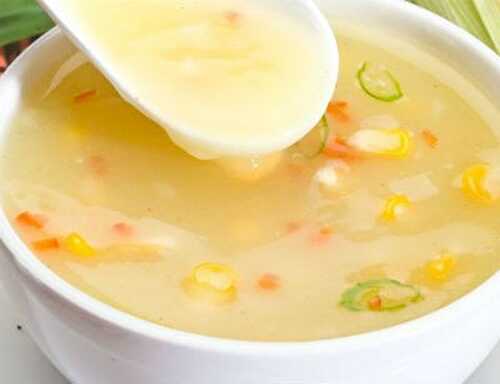 Sweet Corn Vegetable Soup Recipe – Awesome Cuisine