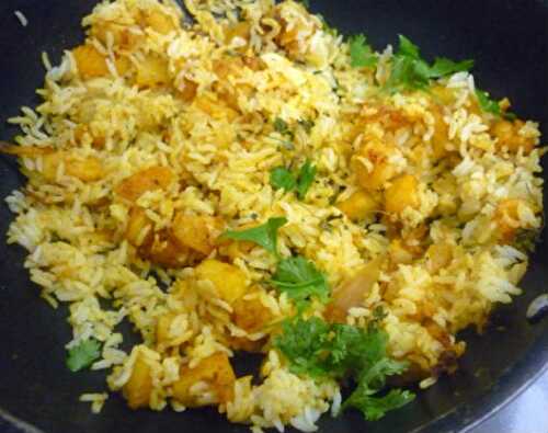 உருளைக்கிழங்கு சாதம் - Potato Rice Recipe in Tamil