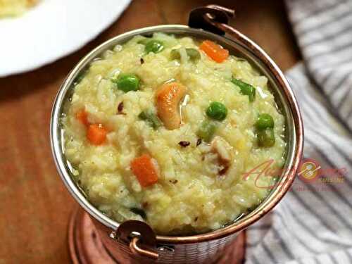 Vegetable Pongal Recipe – Awesome Cuisine
