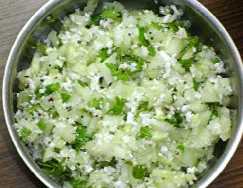 வெள்ளரி கோஸ்மரி - Cucumber Kosambari Recipe in Tamil