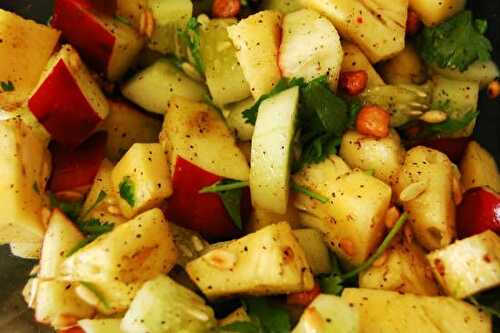 வேர்கடலை பைன்ஆப்பிள் சாலட் - Peanut and Pineapple Salad Recipe in Tamil