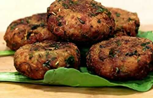 Spinach and Potato Cutlet