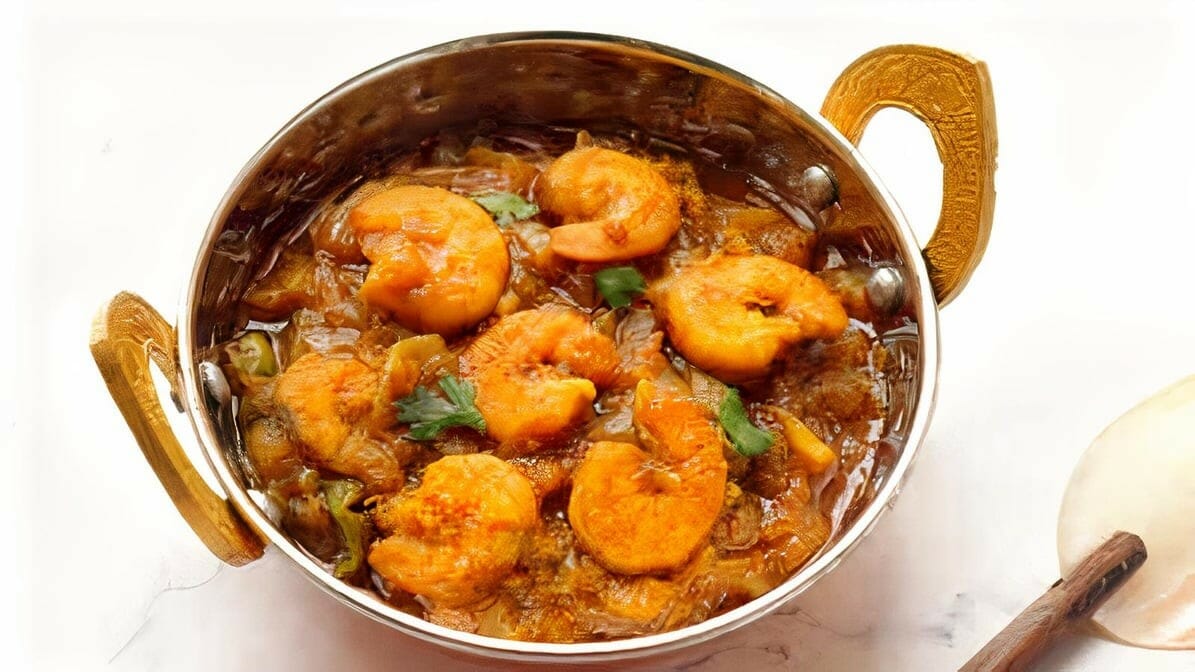 Veinchana Royyalu (Curried Prawns)