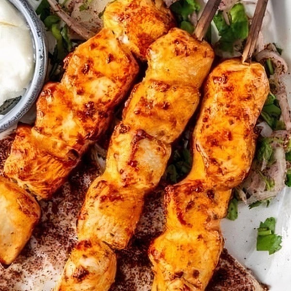 Shish Taouk (Middle Eastern Chicken Kebabs)