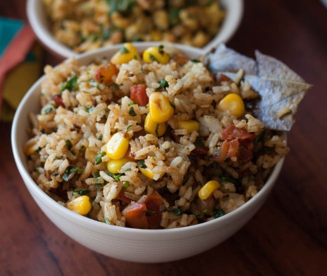 Tomato Corn Pulao