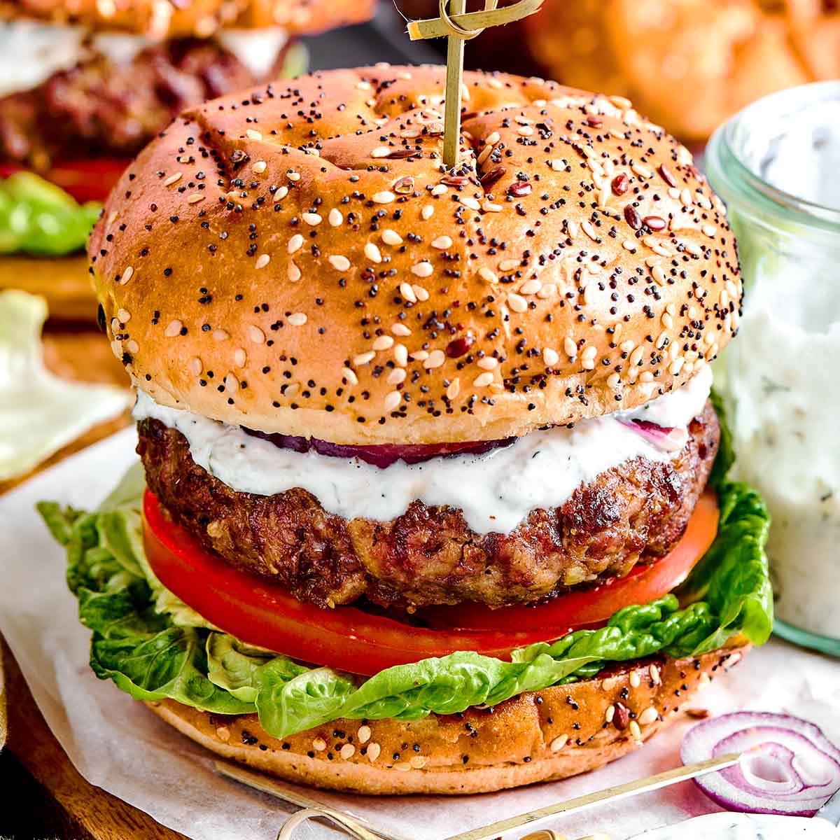 Mediterranean Lamb Burgers