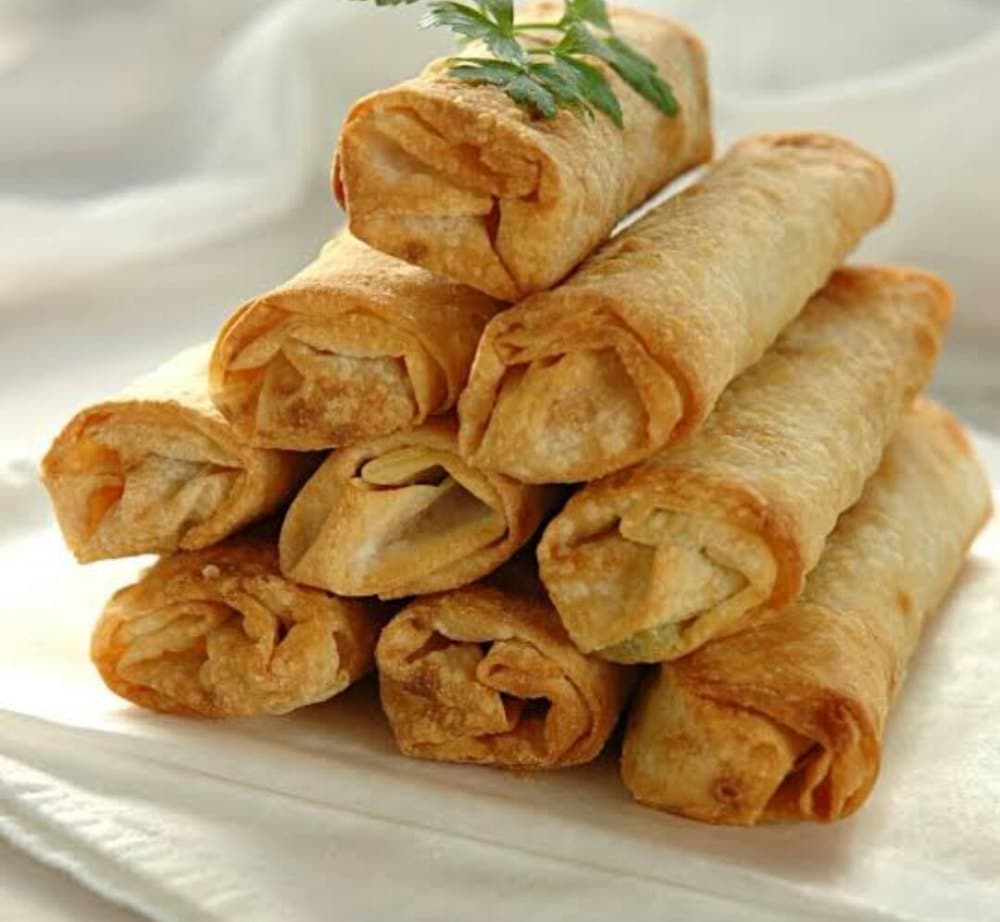Vegetarian Golden Spring Rolls