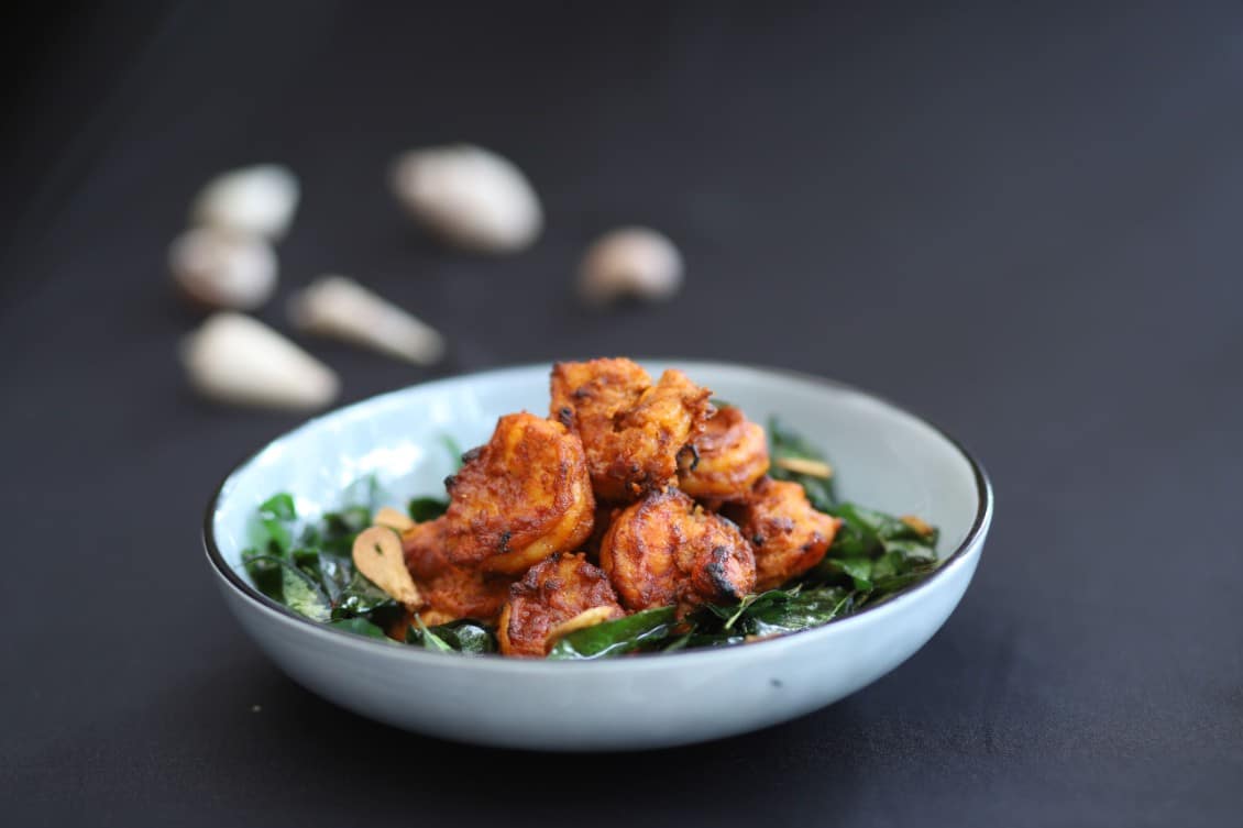 Curry Leaves Prawn
